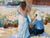 Textile 1970’s John Adamos Manol Impressionist Florist Market Oil on Canvas Painting – Framed For Sale - Image 7 of 12