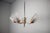 Glass and Chrome Chandelier from Drukov Brno, Czechoslovakia, 1970s For Sale - Image 3 of 14