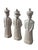 Qing Emperor White Porcelain Figures, 3 Generations For Sale - Image 9 of 12