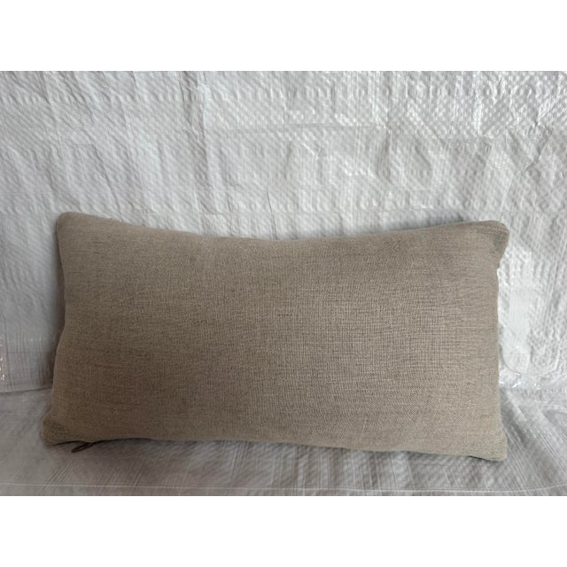 17th Century Flemish Verdure Tapestry Pillow For Sale - Image 4 of 4