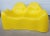 Plastic 1960s Mid Century Modern Wendell Castle Molar Yellow Fiberglass Organic Sofa For Sale - Image 7 of 12