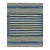 Rug & Kilim's Contemporary Dhurrie Rug in Blue and Beige Stripes - 13x19 For Sale