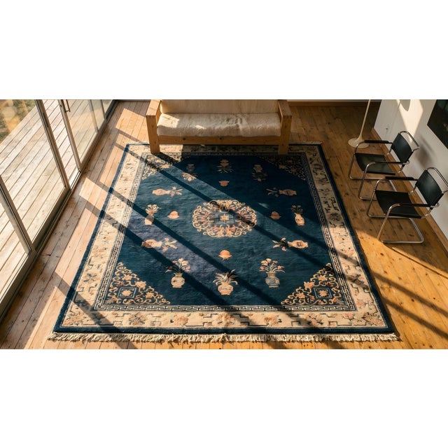 Early 20th Century Chinese Peking Carpet ( 10' x 12'4" - 305 x 375 ) For Sale - Image 15 of 15