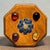Brown Vintage Rosewood Octagonal Box | Faux Gemstone Inlay | Chinoiserie Trinket Box For Sale - Image 8 of 8