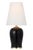 Traditional Thomas O'Brien by Visual Comfort Signature Opera 16" Table Lamp in Raven Black with Linen Shade For Sale - Image 3 of 3