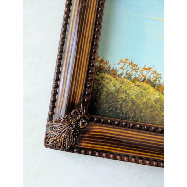 Mid 20th Century Mid Century Oil Painting Framed For Sale - Image 5 of 10