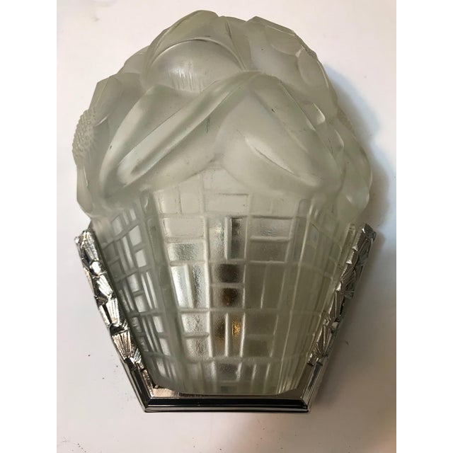 David Gueron Degue French Art Deco Wall Sconces Signed by Degue - a Pair For Sale - Image 4 of 11