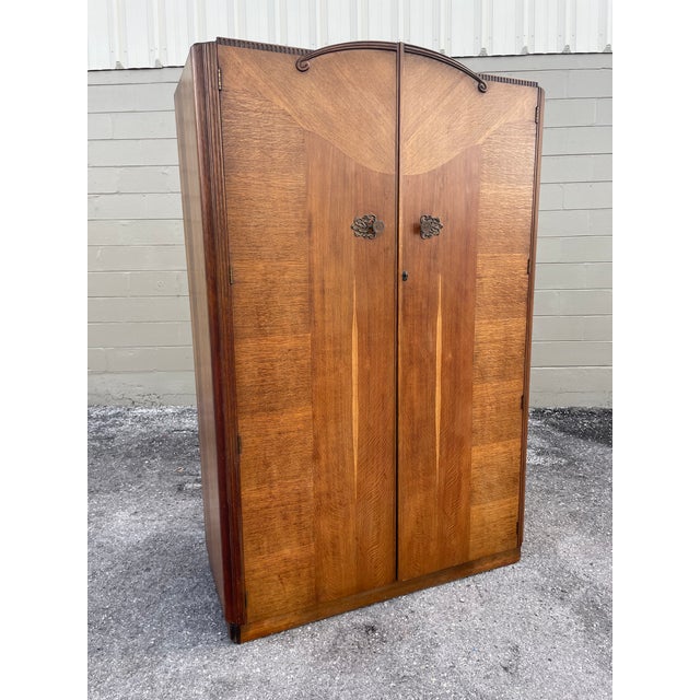 Vintage Austinsuite Oak Double Wardrobe For Sale - Image 13 of 13