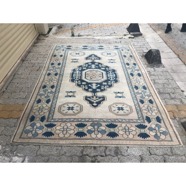 Oushak Handmade Vintage Floor Wool Rug For Sale - Image 11 of 11