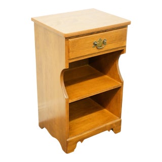 Ethan Allen Heirloom Nutmeg Maple 17" Open Cabinet Nightstand 10-5046p For Sale
