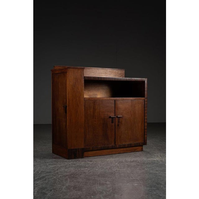 1920s Haagse School Cabinet period: 1920s origin: The Netherlands dimensions (cm): h92 x w95 x d42 cm material: wood I...
