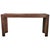 1970s Drexel Heritage Captiva Faux Bamboo Console Table With Glass Top 56" For Sale - Image 9 of 10