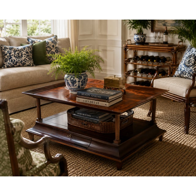 A refined and highly versatile coffee table by Baker Furniture, showcasing the brand’s signature craftsmanship and...
