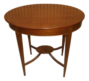 English Edwardian Style Oval Side Table