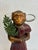 Brick Red 1960s Figural Monkey Rosey Flower Holder For Sale - Image 8 of 11