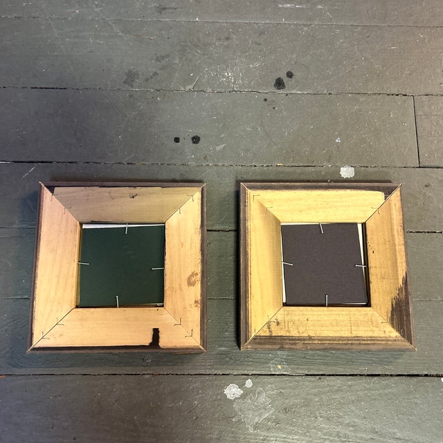 Two 1950’s Original Miniature Abstract Expressionist Paintings- Set of Two For Sale - Image 4 of 4