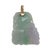Estate carved lavender & green jade 18K pendant. This estate pendant features a beautifully carved jade with both lavender...