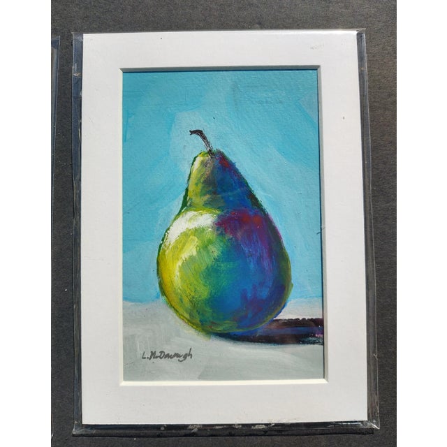 Paper "Kitchen Trio" Contemporary Set of 3 Still Life Acrylic Paintings by Linda McDonough For Sale - Image 7 of 11