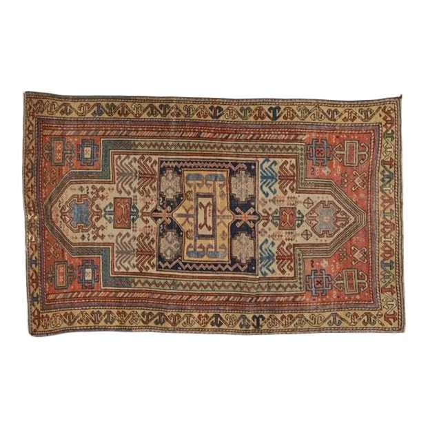 1900's Russian Akstafa Rug, 3'1" X 4' For Sale