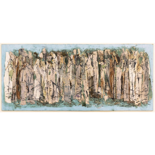 Tan 'Abstracted Figural' by Alex Gonzales, 1958; Carmel Art Association, San Francisco Art Institute For Sale - Image 8 of 10