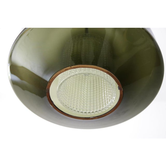 1960s Green Glass Pendant Lamp by Carl Fagerlund for Orrefors, 1960s For Sale - Image 5 of 6