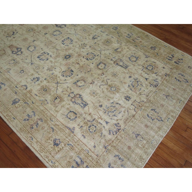 Zabihi Collection Worn Turkish Rug For Sale In New York - Image 6 of 7