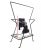 Metal Mid Century Modern 1950s Kitsch Magazine Rack Holder Wrought Iron Vintage Richard Galef Restored For Sale - Image 7 of 8