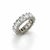 An extraordinary diamond eternity band featuring 39 emerald-cut diamonds weighing an impressive 9.12 carats total....