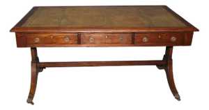 English Mahogany Desk, 1900