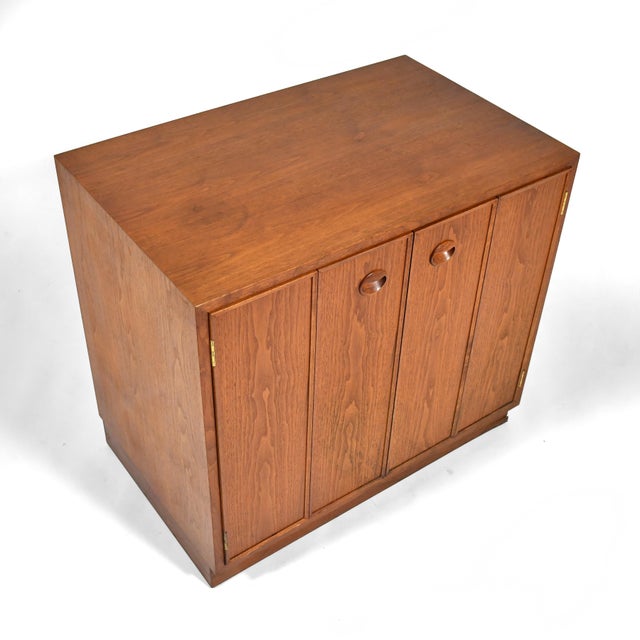 Edward Wormley Walnut Cabinet by Dunbar For Sale - Image 9 of 9