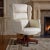 Elegant presidential armchair with leather coating. The production of each original article of the Marzorati collections...