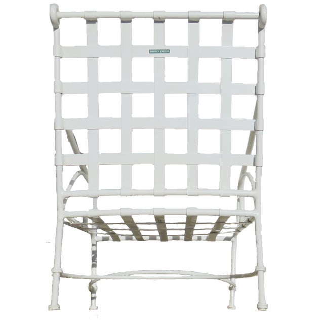 1980s Brown Jordan Richard Frinier Florentine Patio Lounge Chairs, Pair