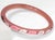 Plastic French Art Deco Pink Celluloid Bracelet Bangle with Floral Design For Sale - Image 7 of 7