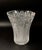 Glass Mid-Century Cut Crystal Trumpet Vase in the style of Baccarat, 1940s For Sale - Image 7 of 7
