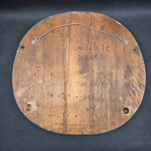 "Vaudeville Dreams", Quirky Folk Art Dancing Spider Painting by Jim Kopp For Sale - Image 10 of 10