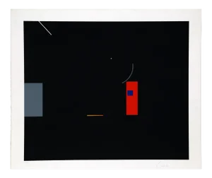 1970s Geometric Abstract V by Robert Einbeck