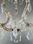 Early 20th Century Crystal and Brass Chandelier For Sale - Image 6 of 8
