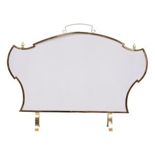 Hollywood Regency Brass Fire Screen, France, 1970s For Sale