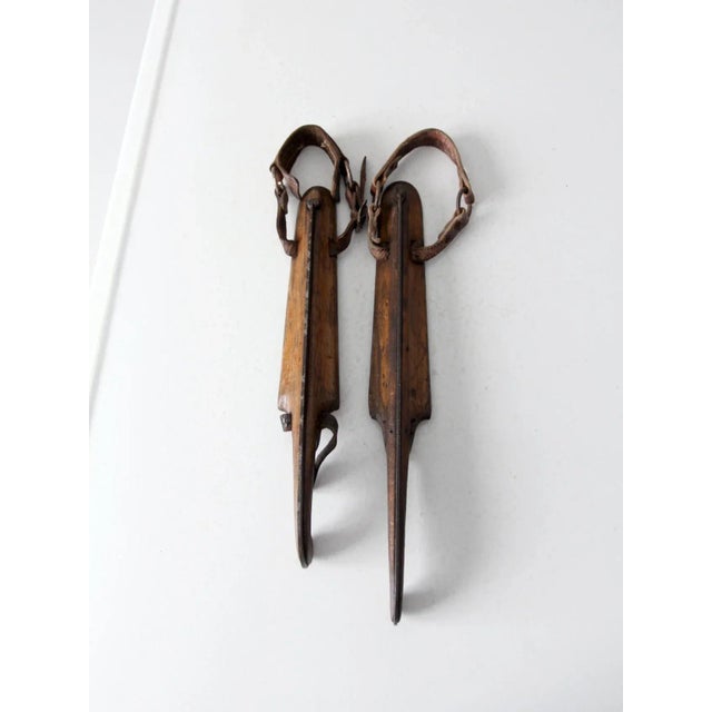 Antique J Noorman Denham Ice Skates For Sale - Image 11 of 13