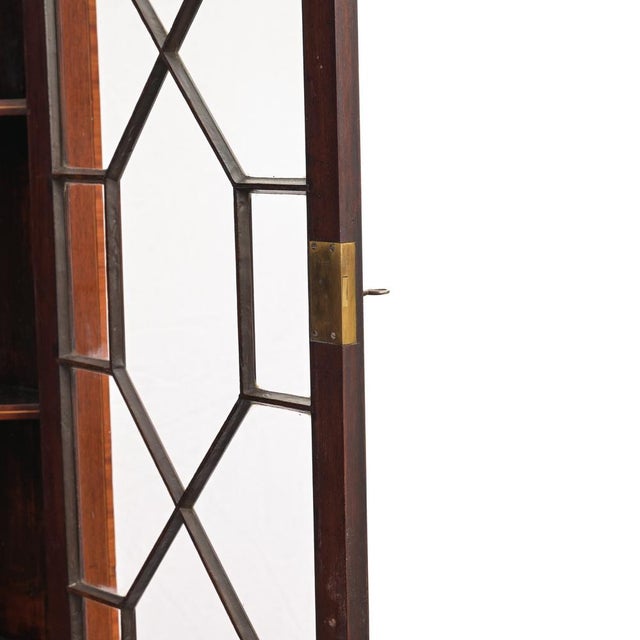 Georgina Mahogany Corner Cabinet with Glazed Upper Section, England, 1800 For Sale - Image 11 of 13