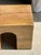 Natural Wood Color Bench in Solid Monoxyl Wood with Carved 3 Arch Base For Sale - Image 10 of 18