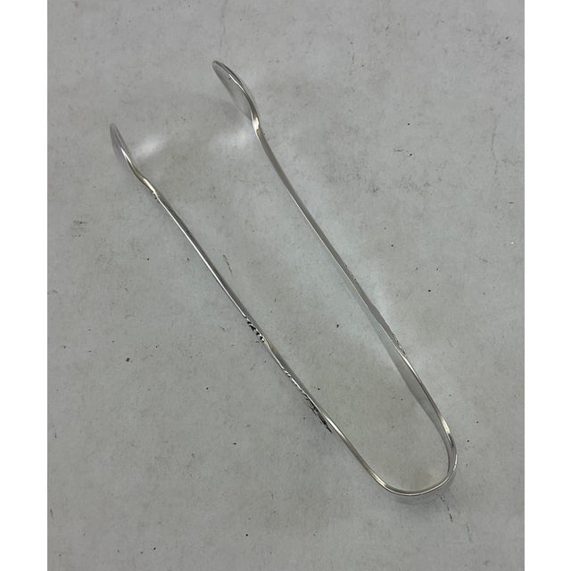1980s Silver Plated Sugar Tongs, Chesterfield. For Sale In New York - Image 6 of 12