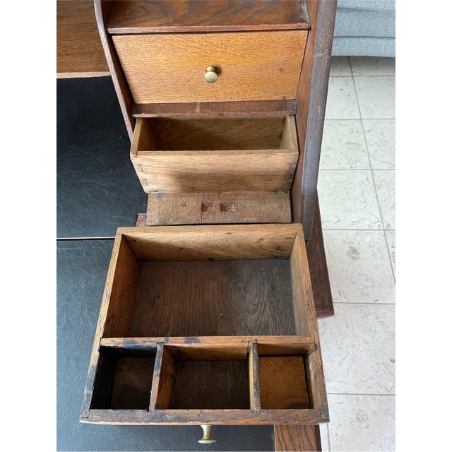 Wood Chest of Drawers with Secretary Desk, 1780 For Sale - Image 7 of 9