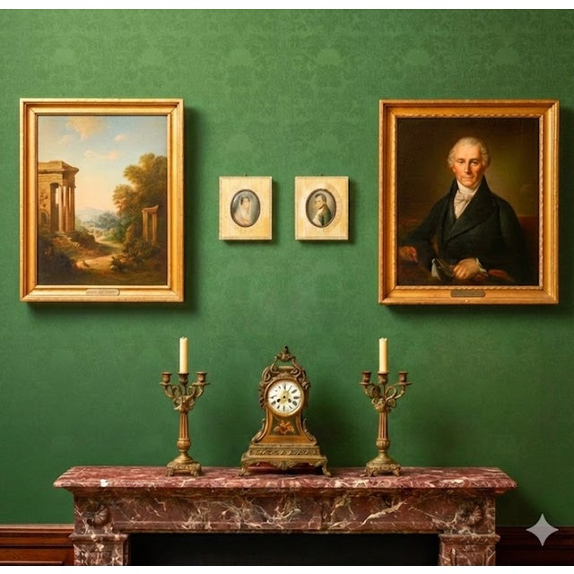 Napoleon and Josephine Portrait Miniatures, Late 19th Century - Set of 2 For Sale - Image 10 of 14