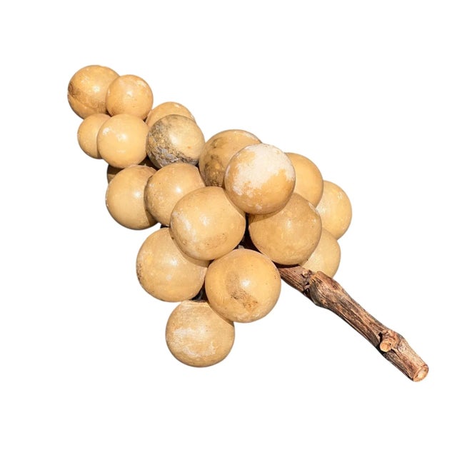 Vintage Italian Alabaster Grapes, 1940s For Sale - Image 10 of 11