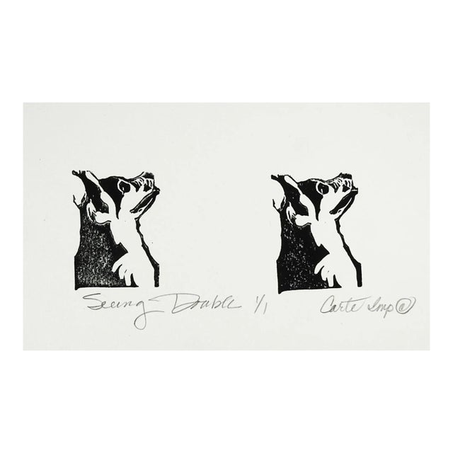 Contemporary Chihuahua Block Print For Sale