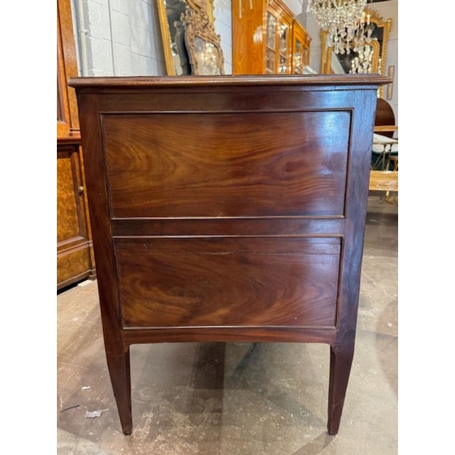 19th Century Antique Large Scale English Mahogany Commodes For Sale - Image 5 of 6