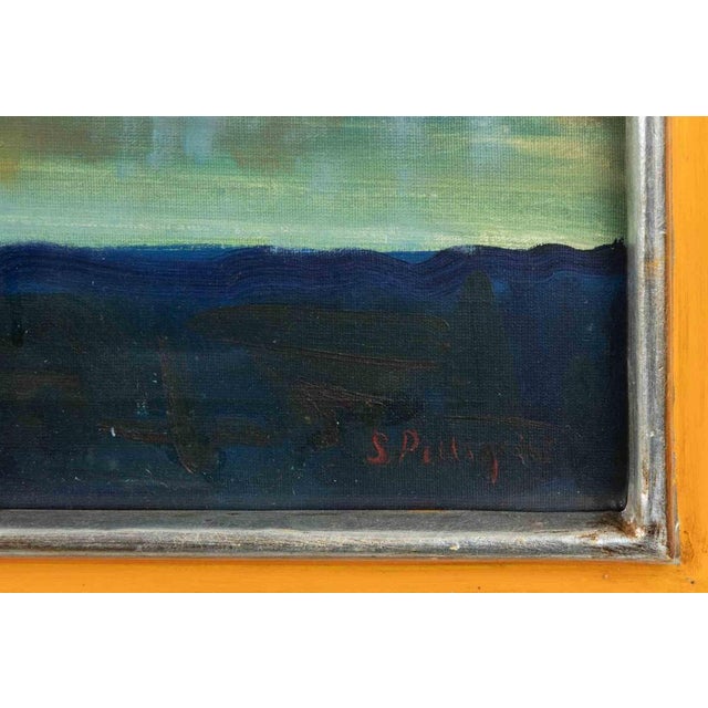 Modern Sirio Pellegrini, Still Life with Fruit, Oil Painting, 1968 For Sale - Image 3 of 5