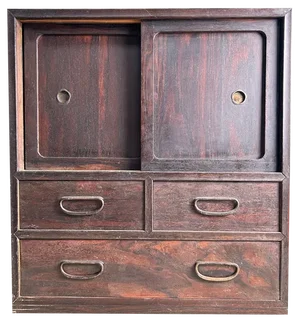 Japanese Tansu Musical Storage Cabinet, 1930s