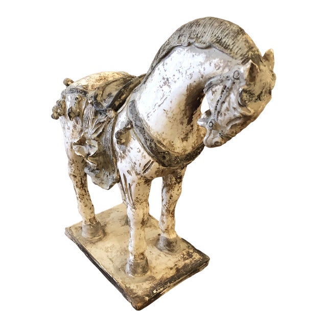 Ceramic Horse Sculpture With Tang Dynasty Look Chairish
